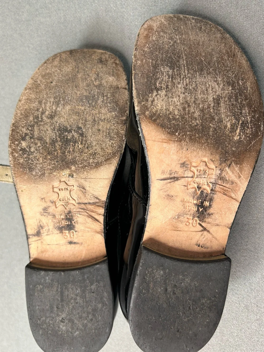 Girls Black Patent Mary Jane Shoes by Little Eric Size 30